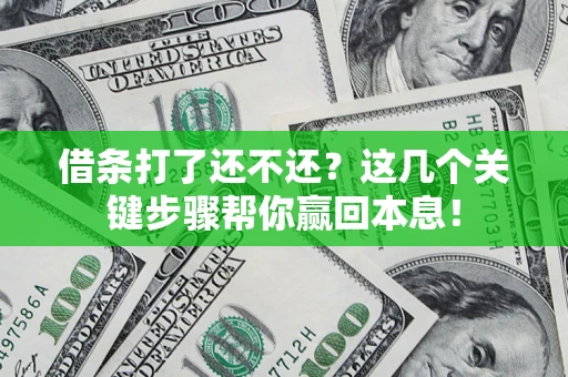 济南借条打了还不还？这几个关键步骤帮你赢回本息！
