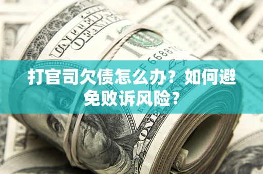 济南打官司欠债怎么办？如何避免败诉风险？