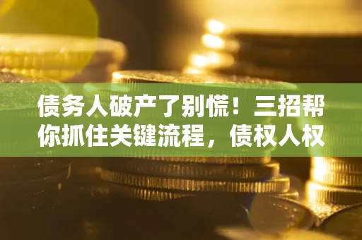 济南债务人破产了别慌！三招帮你抓住关键流程，债权人权益不再缩水