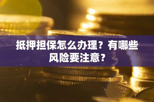 济南抵押担保怎么办理？有哪些风险要注意？