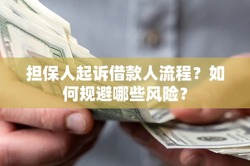 济南担保人起诉借款人流程？如何规避哪些风险？