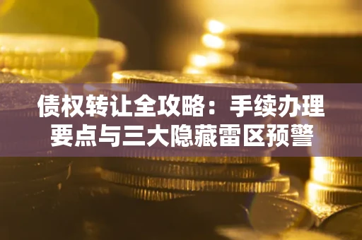 济南债权转让全攻略：手续办理要点与三大隐藏雷区预警