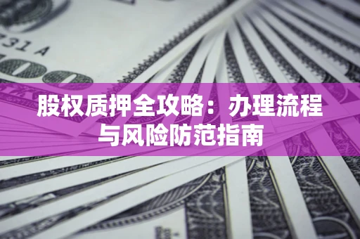济南股权质押全攻略：办理流程与风险防范指南
