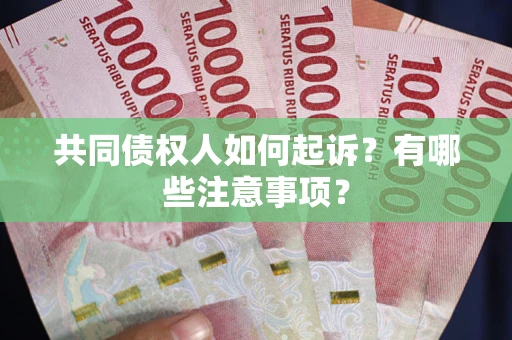 济南共同债权人如何起诉？有哪些注意事项？